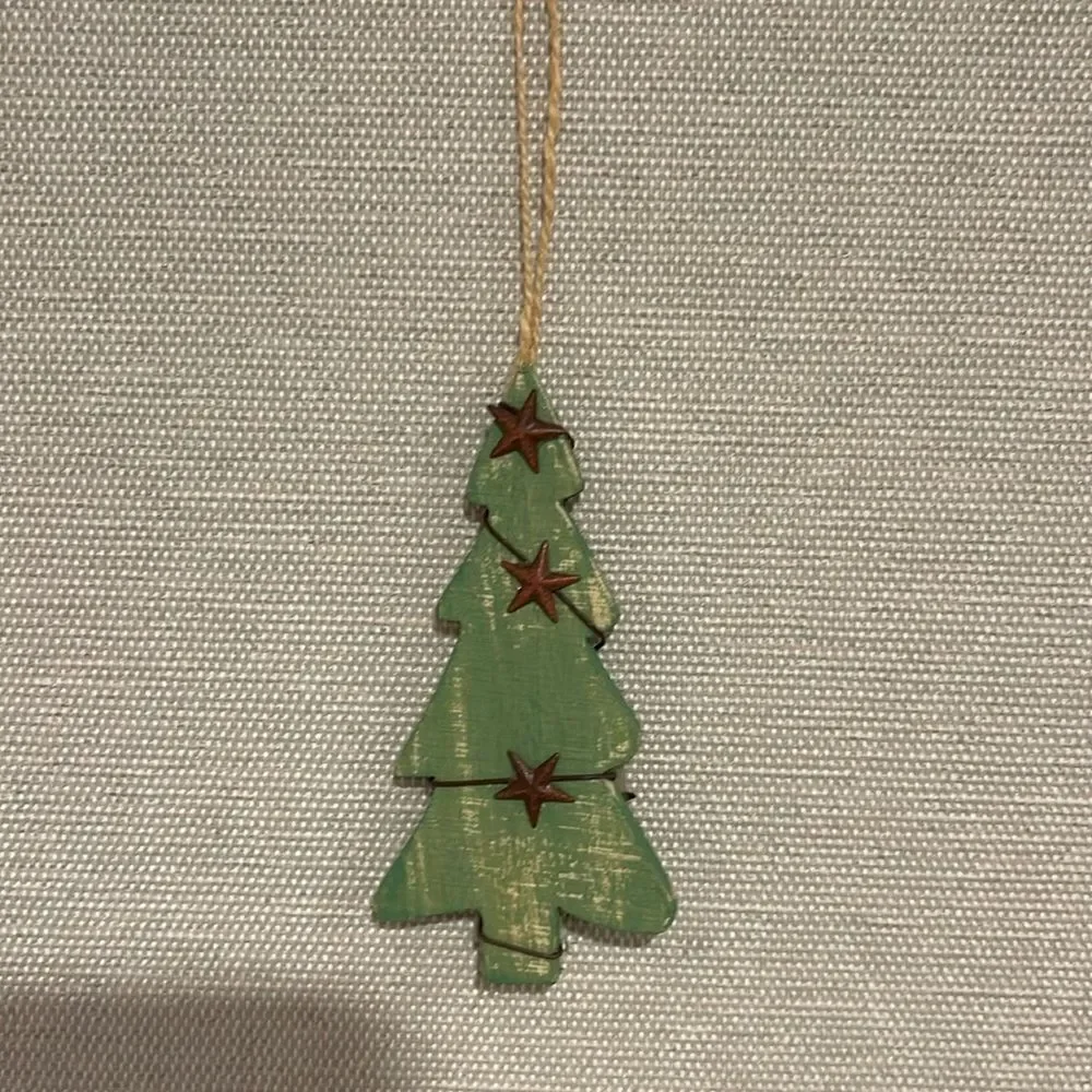 Christmas Tree Wooden Ornament